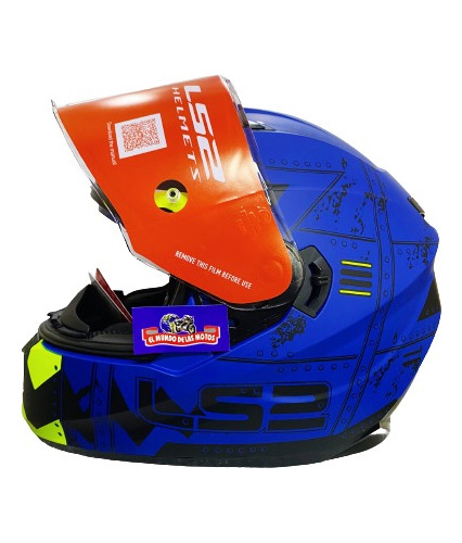 Casco Ls2 Integral Ff320 C/lentes Evo Max Matt Blue