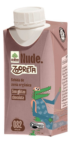 Bebida Aveia Nude Zooreta Chocolate Cacau 200ml