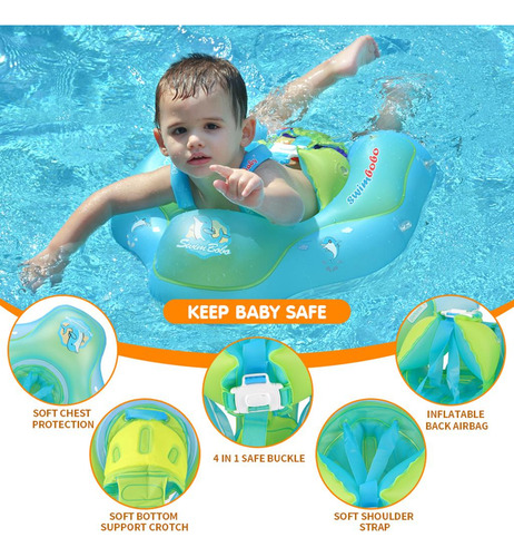 Diseño Antivuelco De Natación Para Bebés L