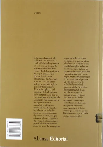 Historia De América Carlos Malamud Alianza Editorial