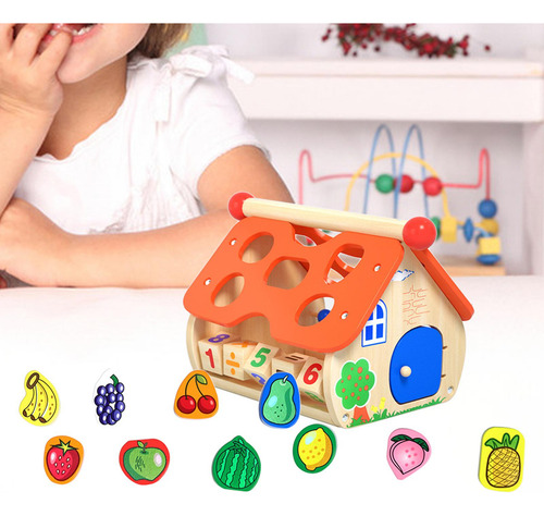 Cubo De Actividades De Madera Juguetes Preescolares