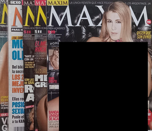 Lote De 5 Revistas Maxim 