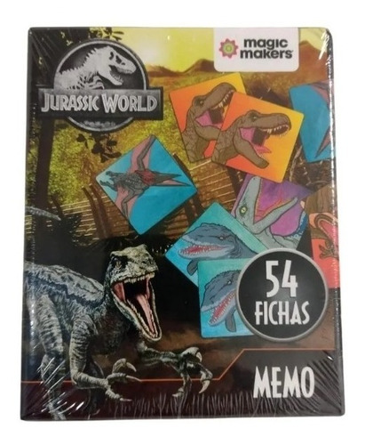 Juego De Memoria - Jurassic World - 54 Piezas