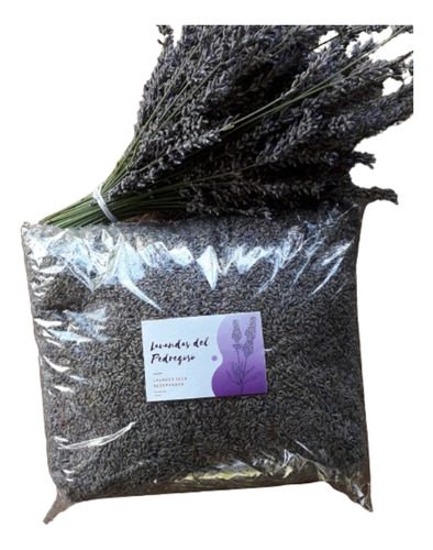 Lavanda Seca Desgranada, 1 Kilo. Calidad Premium. 