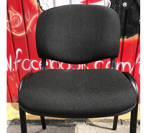 Imagen 3 de 4 de 2 Silla De Visita Acojinada Modelo Iso 2 Piezas