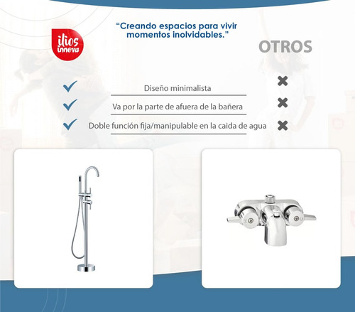 Grifo De Bañera Montaje Suelo Mezclador Cn/ducha De Mano Acabado Brillante Color Plateado