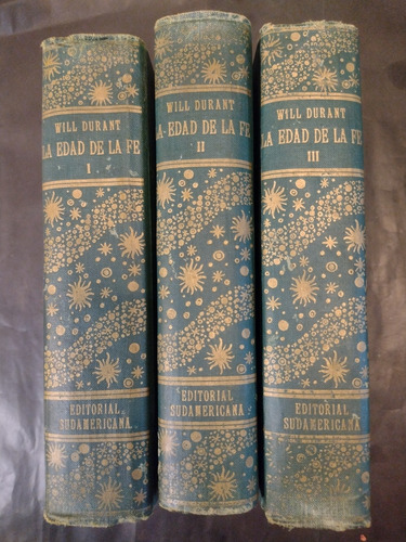 La Edad De La Fe / Will Durant / 3 Tomos. Muy Buen Estado C2