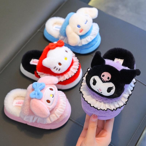 Pantuflas Calentitas Suela Inyectad Personajes Sanrio Kawaii
