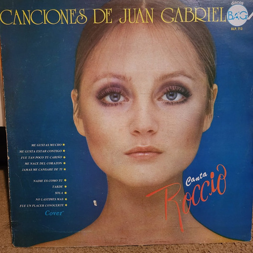 Disco Lp Rocio Canta -canciones De Juan Gabriel Durcal