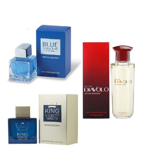 Perfume Promo X 3 Antonio Banderas Originales Importados