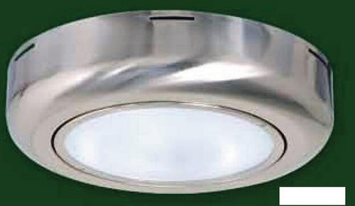 Plafon Aplique Acero Vidrio Satinado 2 Luces E27 Led