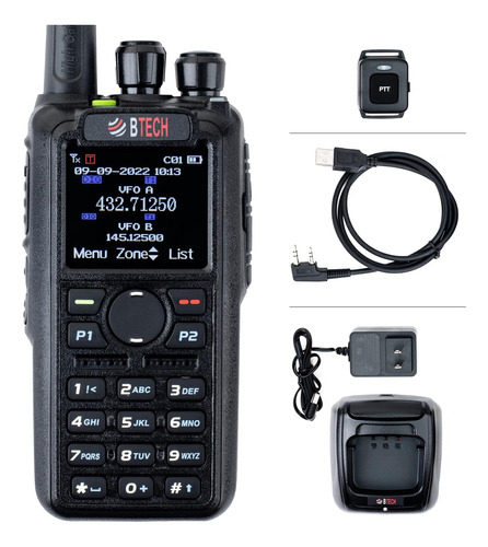 Btech Dmr-6x2 Pro Dmr Y Radio Bidireccional De Doble Banda A