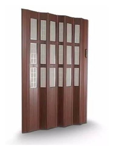 Puerta Plegadiza Pvc Mediovidrio Reforzada Abertura 0,95x2