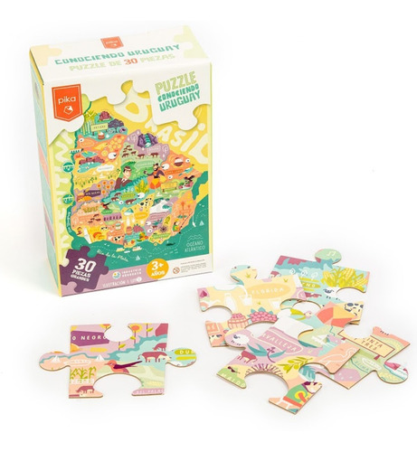 Puzzle Uruguay Pika 30 Piezas Didactico Infantil