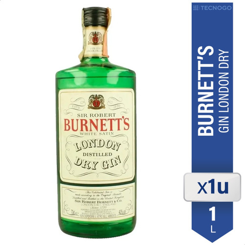 Gin Burnetts 1 Litro 1000ml Sir Robert Destilado 01almacen 
