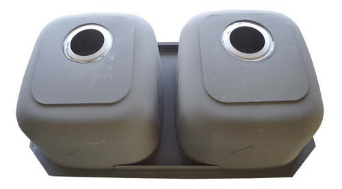 Imagen 4 de 10 de Fregadero Cocina Submontar 2 Tinas 81.7x45.6x23 Eb A32189a