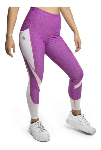 Imagen 2 de 2 de Legging Rinat Color Block Rosa.