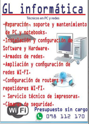 Imagen 1 de 4 de Reparación Pc Y Notebook En Las Piedras Y La Paz A Domicilio