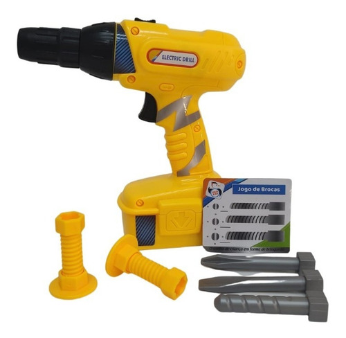 Kit Ferramentas Com Bancada E Furadeira Elétrica Infantil