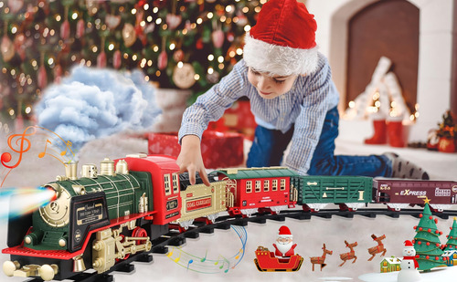 Juego De Tren Para Niños Juguetes De Tren De Navidad Con