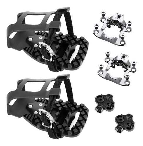 Toe Cages & Spd Adapters Venzo Bike Bicycle For Peloton