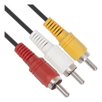 Comprar Cable Audio Y Video 3 Puntas Rca Macho A Rca Macho 1.8mts Tv