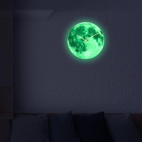 Reloj De Pared Luminoso De 12 Pulgadas Relojes Decorativos