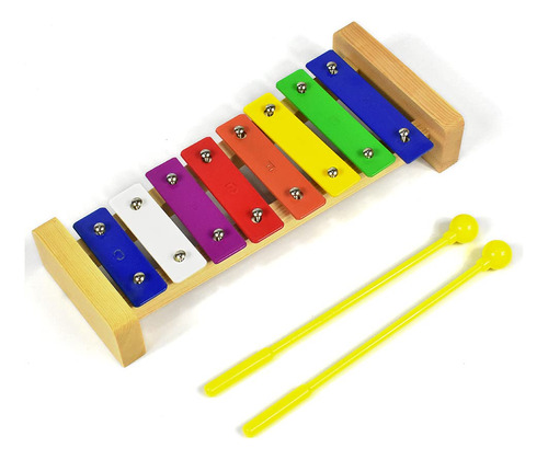 Xilofono 8 Notas Chromatic Glockenspiel Xilofono Instrumento