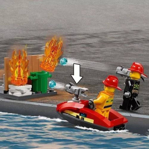 Lego 60215 City Quartel Bombeiros C Veiculo Luz E Som 509pcs