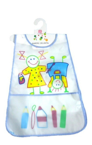 Set De 3 Baberos Delantal Niña Diseños De Plastico
