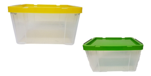 Caja Plástico Resistente Mundolim Colores 25l