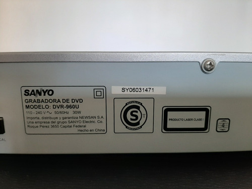 Grabadora De Dvds Sanyo Dvr-960u Para Reparar