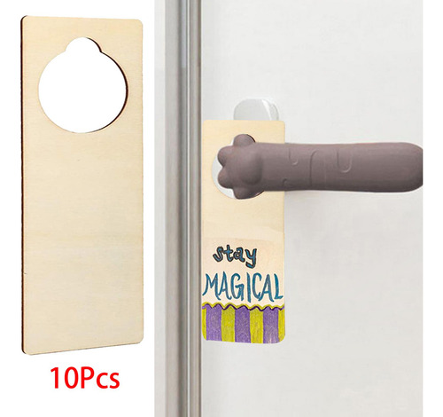 10 Piezas Perillas De Puerta De Madera Sin Rectángulo