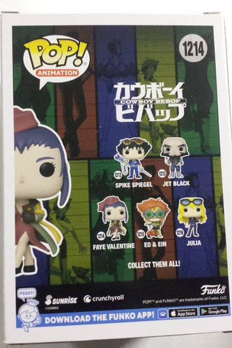 Funko Pop Cowboy Bebop Faye Valentine 1214