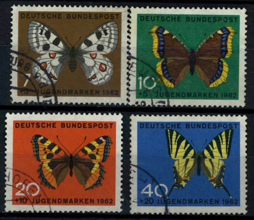Estampillas Alemania 1962 - Especies Mariposas
