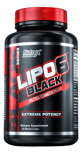 Lipo 6 Black Uc ( Con Res.) 60 Caps - Nutrex