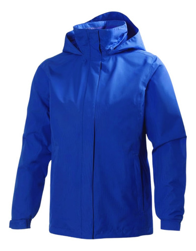 Chaqueta 100% Impermeable Hombre. Corta Viento, Cierre Con Gorro.