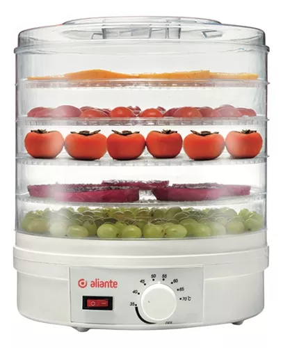 Deshidratador de Alimentos, 350W 5 bandejas Secador de Frutas y Verduras  Deshidratador de Frutas y Verduras Máquina deshidratadora de Frutas secas