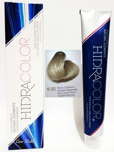 Tinte Hidracolor 9.32 Rubio Clarisimo Dorarado Nacarado