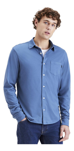 Camisa Hombre Knit Button Up Regular Fit Shirt Dockers®