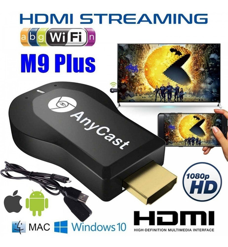 Anycast Mirascreen Hdmi Wifi Dongle Celular Pc Laptop A Tv