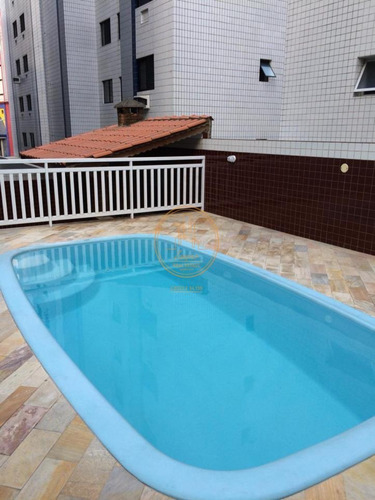 Apartamento Com 2 Dormitório(s) Localizado(a) No Bairro Vila Guilhermina Em Praia Grande / Praia Grande - 6021