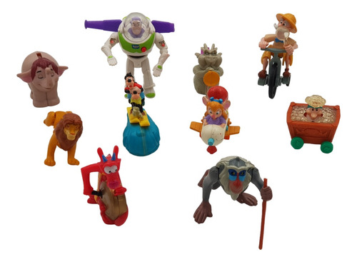 Lote De 10 Juguetes Cajita Feliz Disney Y Pixar 1995 - 2000