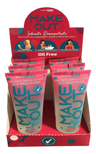 Box De Sabonete Pós Maquiagem Kit Com 6 Unid Derma Chem 