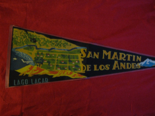 Banderin Antiguo San Martín De Los Andes, Lago Lacar