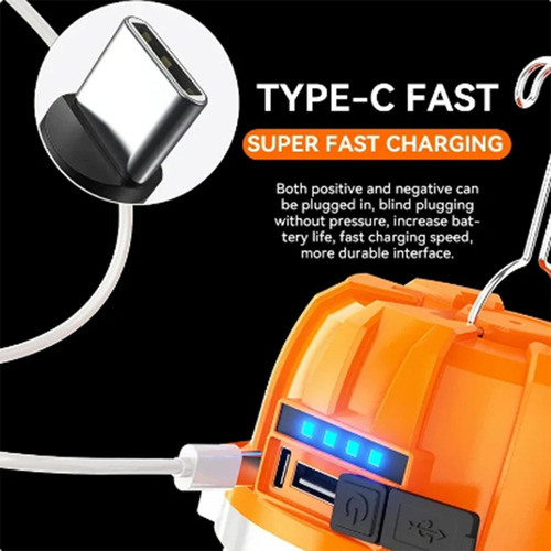 Z Luces Led Recargables De Cristal Usb Para Acampar Al Aire