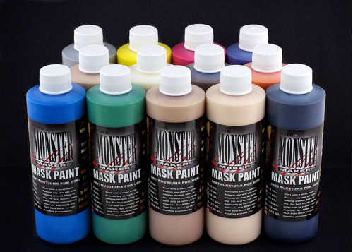 Mascara Latex Monstruo Makers Paint 13 Color Kit (4oz