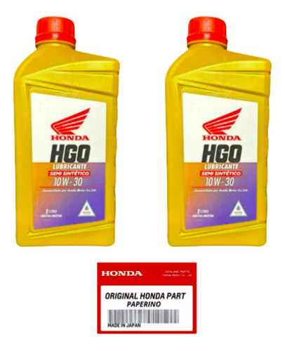 Kit Service Orig Honda Cb250 Semi-sintéti + Filtros Paperino