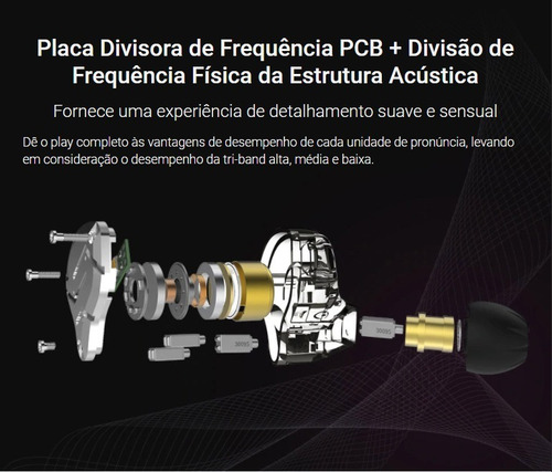 Imagem 6 de 10 de Fone Bluetooth Kz Zs10 Pro Com Microfone Original