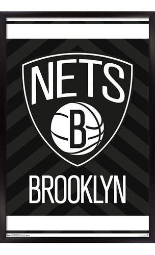Nba Brooklyn Nets - Póster De Pared Con Logotipo 15, 1...